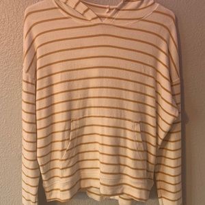 striped light sweater hoodie